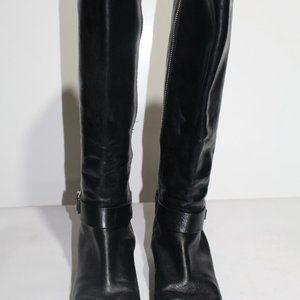 Michael Kors Black Leather Riding Boots - image 1